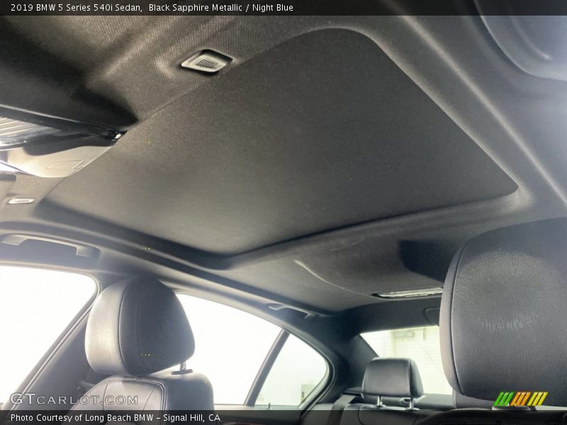 Black Sapphire Metallic / Night Blue 2019 BMW 5 Series 540i Sedan