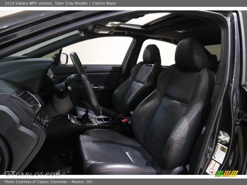 Dark Gray Metallic / Carbon Black 2019 Subaru WRX Limited