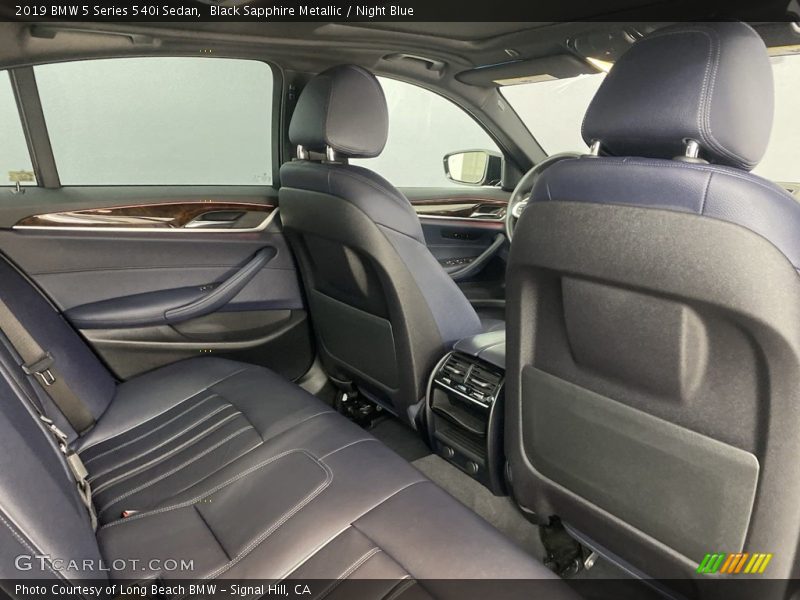 Black Sapphire Metallic / Night Blue 2019 BMW 5 Series 540i Sedan