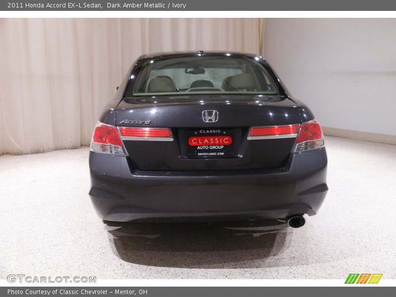Dark Amber Metallic / Ivory 2011 Honda Accord EX-L Sedan
