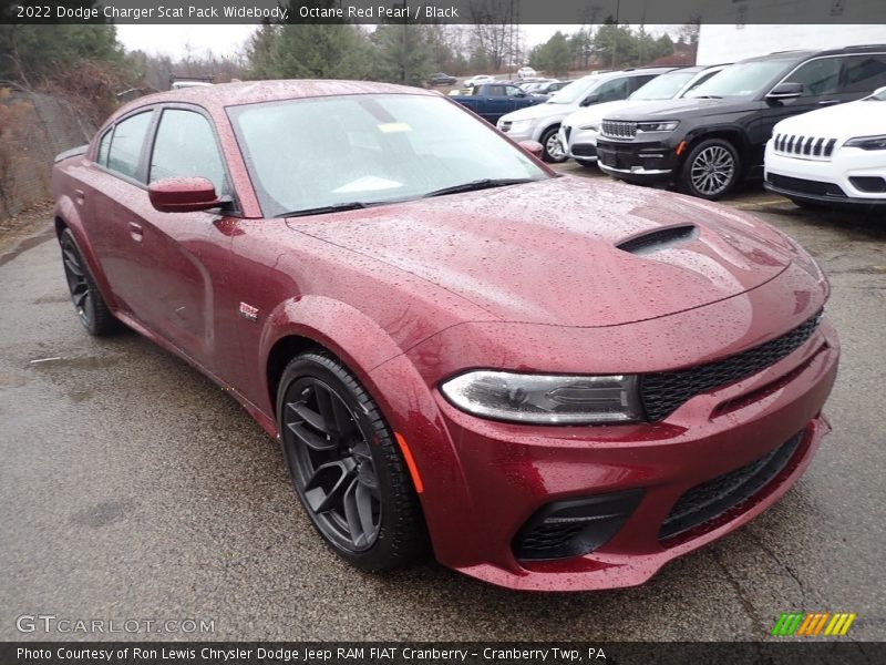Octane Red Pearl / Black 2022 Dodge Charger Scat Pack Widebody