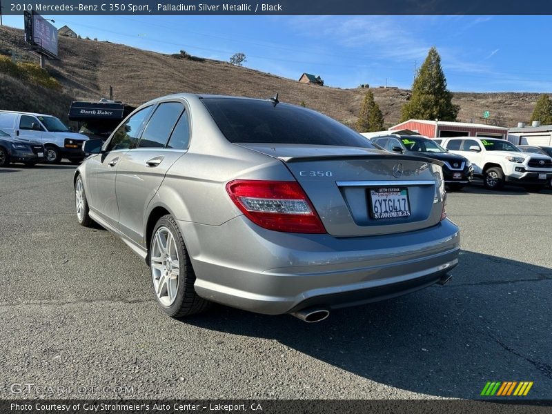 Palladium Silver Metallic / Black 2010 Mercedes-Benz C 350 Sport