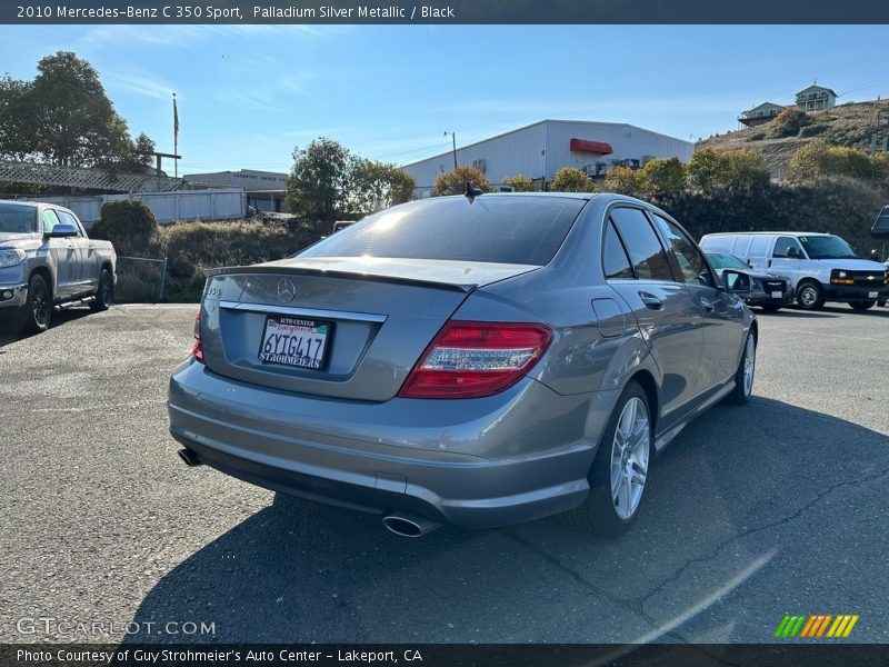 Palladium Silver Metallic / Black 2010 Mercedes-Benz C 350 Sport