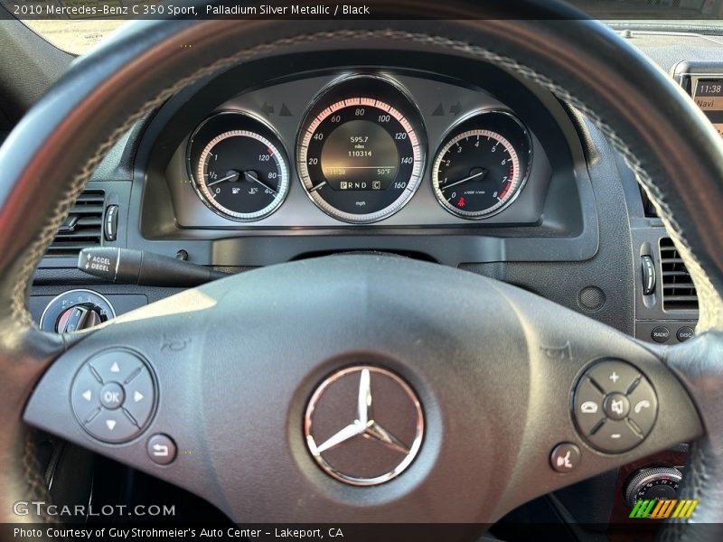 Palladium Silver Metallic / Black 2010 Mercedes-Benz C 350 Sport