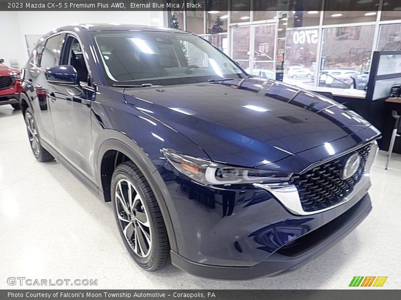Eternal Blue Mica / Black 2023 Mazda CX-5 S Premium Plus AWD