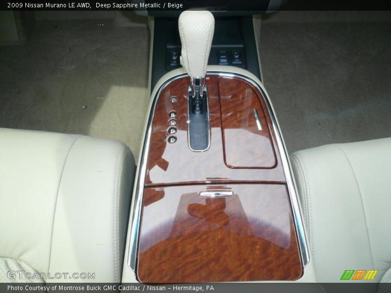 Deep Sapphire Metallic / Beige 2009 Nissan Murano LE AWD