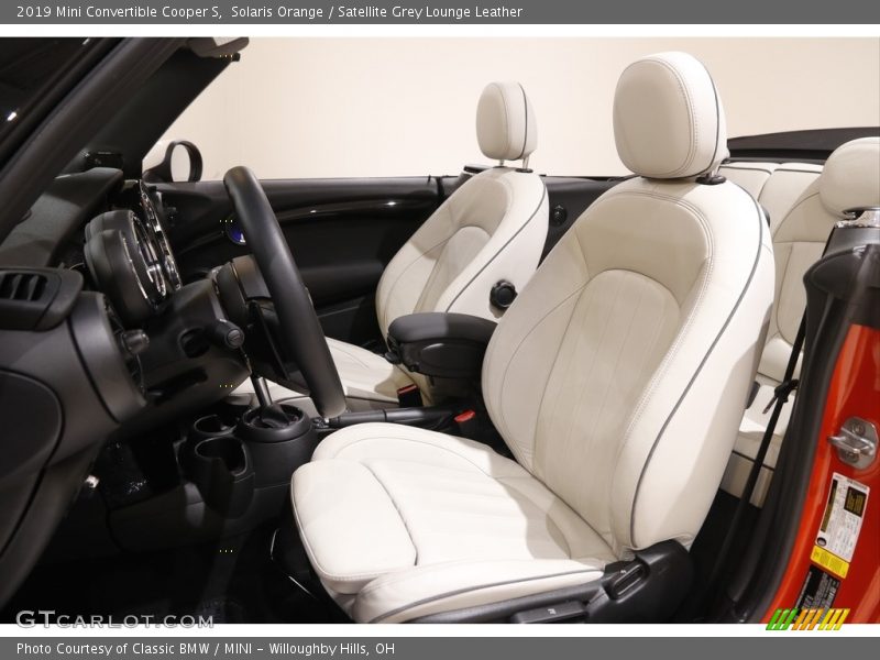 Front Seat of 2019 Convertible Cooper S