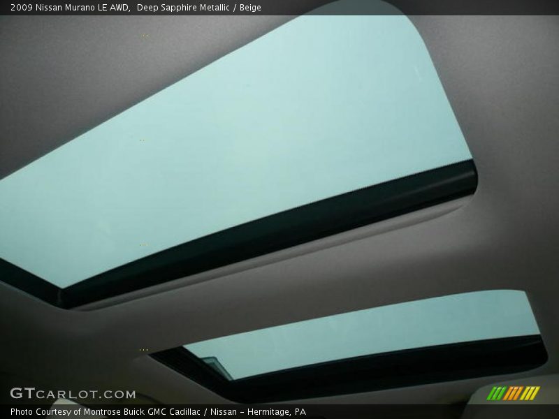 Deep Sapphire Metallic / Beige 2009 Nissan Murano LE AWD