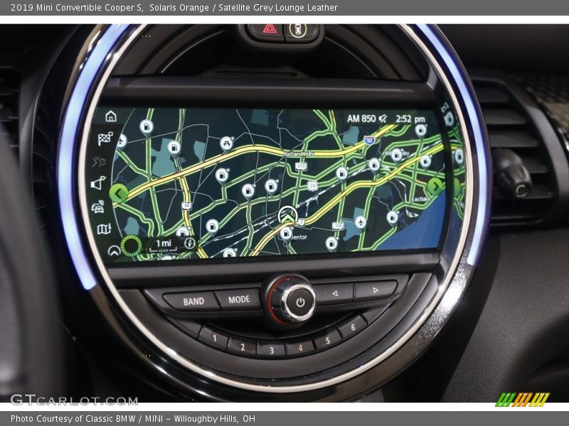 Navigation of 2019 Convertible Cooper S