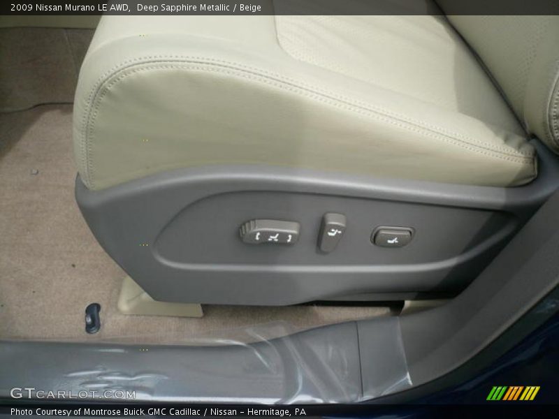 Deep Sapphire Metallic / Beige 2009 Nissan Murano LE AWD