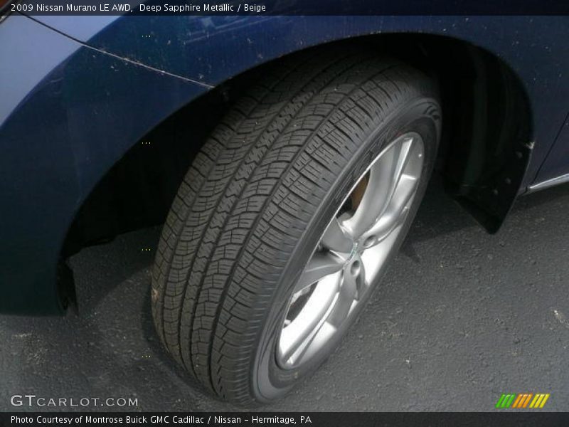 Deep Sapphire Metallic / Beige 2009 Nissan Murano LE AWD