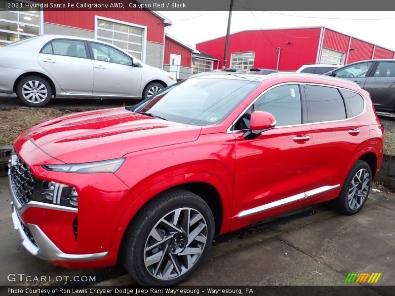  2021 Santa Fe Calligraphy AWD Calypso Red