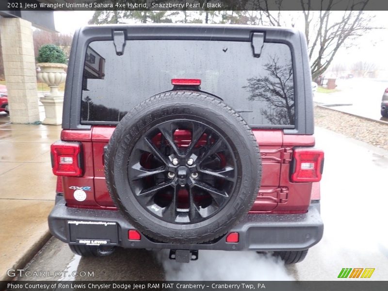 Snazzberry Pearl / Black 2021 Jeep Wrangler Unlimited Sahara 4xe Hybrid