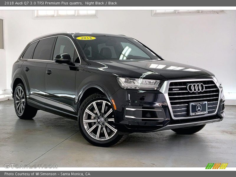 Night Black / Black 2018 Audi Q7 3.0 TFSI Premium Plus quattro