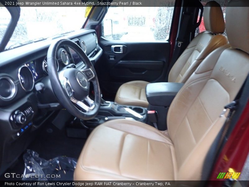 Front Seat of 2021 Wrangler Unlimited Sahara 4xe Hybrid