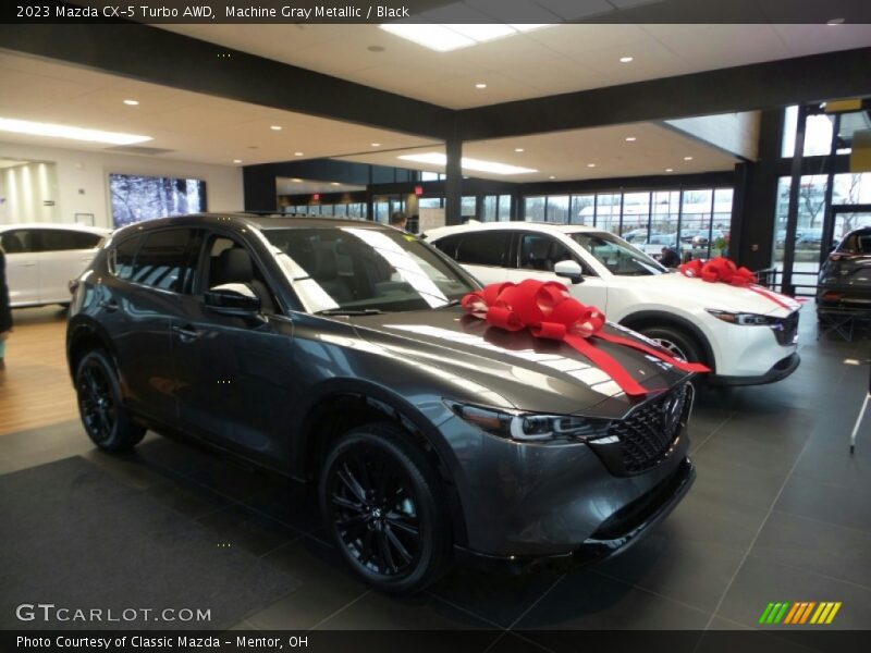 Machine Gray Metallic / Black 2023 Mazda CX-5 Turbo AWD