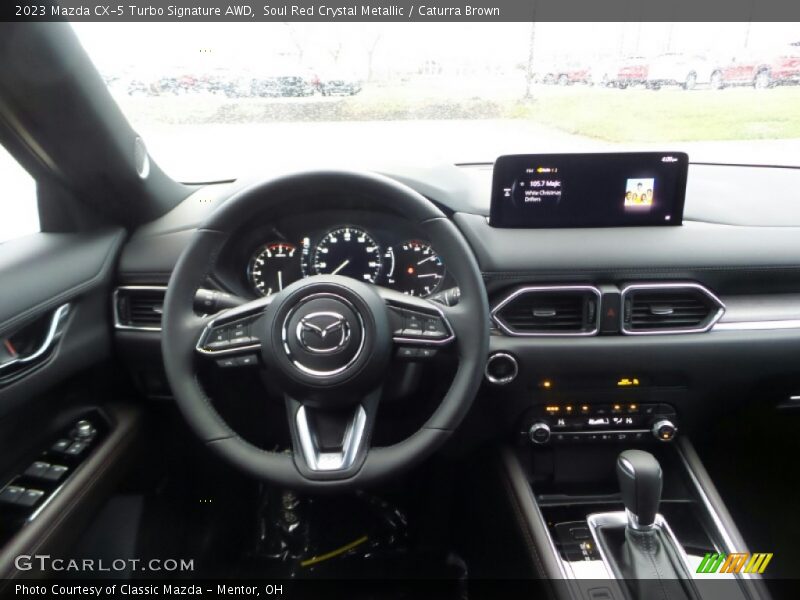 Soul Red Crystal Metallic / Caturra Brown 2023 Mazda CX-5 Turbo Signature AWD