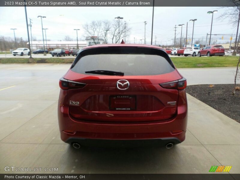 Soul Red Crystal Metallic / Caturra Brown 2023 Mazda CX-5 Turbo Signature AWD