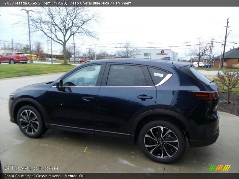 Deep Crystal Blue Mica / Parchment 2023 Mazda CX-5 S Premium AWD
