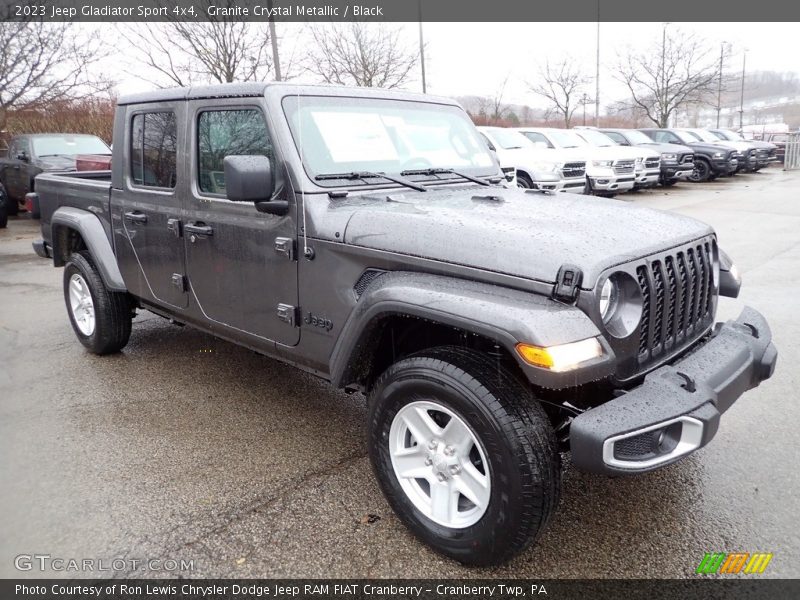 Granite Crystal Metallic / Black 2023 Jeep Gladiator Sport 4x4