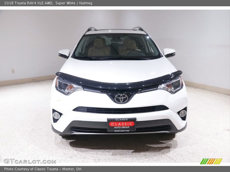Super White / Nutmeg 2018 Toyota RAV4 XLE AWD