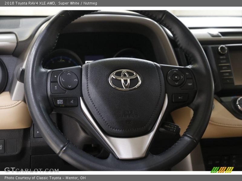 Super White / Nutmeg 2018 Toyota RAV4 XLE AWD