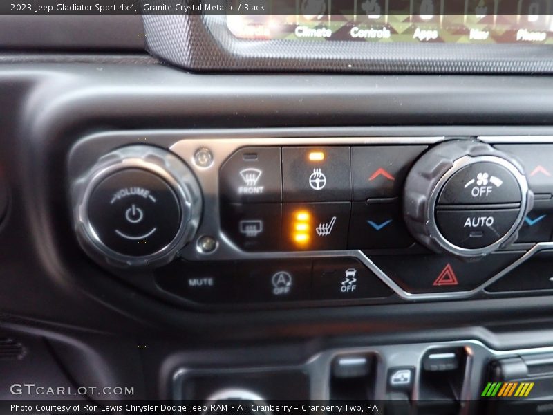 Granite Crystal Metallic / Black 2023 Jeep Gladiator Sport 4x4