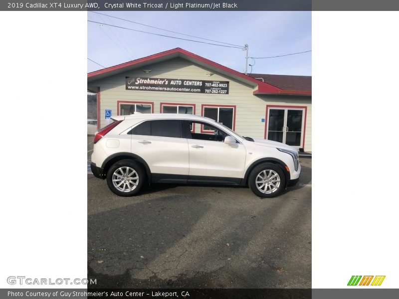 Crystal White Tricoat / Light Platinum/Jet Black 2019 Cadillac XT4 Luxury AWD