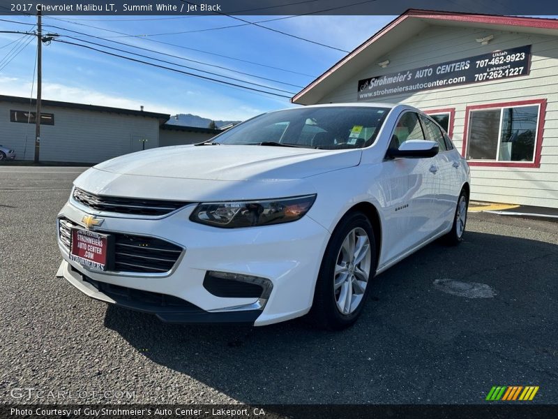 Summit White / Jet Black 2017 Chevrolet Malibu LT