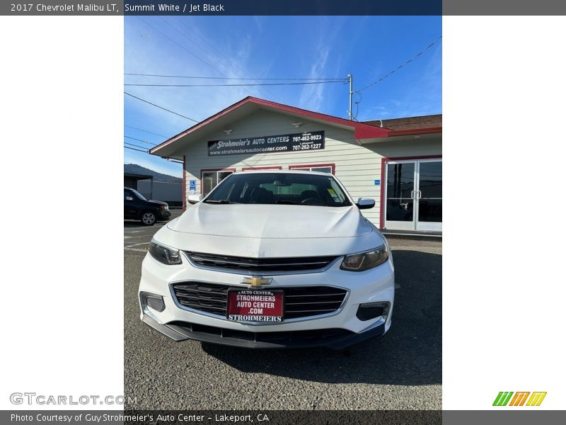 Summit White / Jet Black 2017 Chevrolet Malibu LT