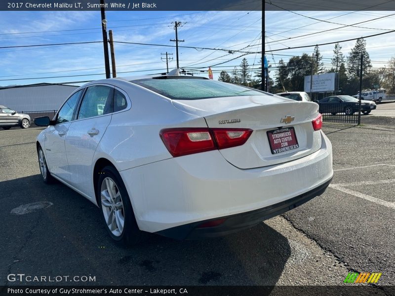 Summit White / Jet Black 2017 Chevrolet Malibu LT