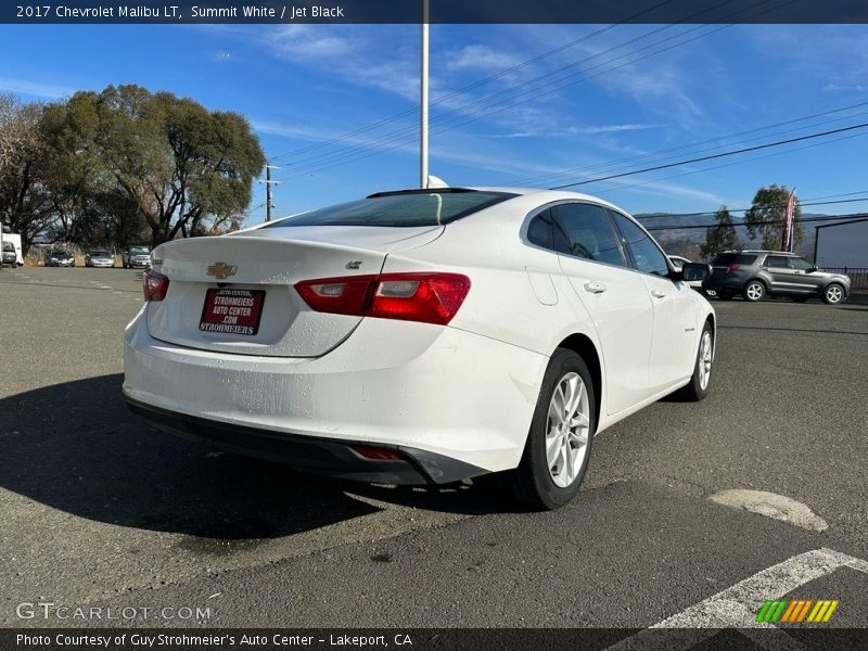 Summit White / Jet Black 2017 Chevrolet Malibu LT