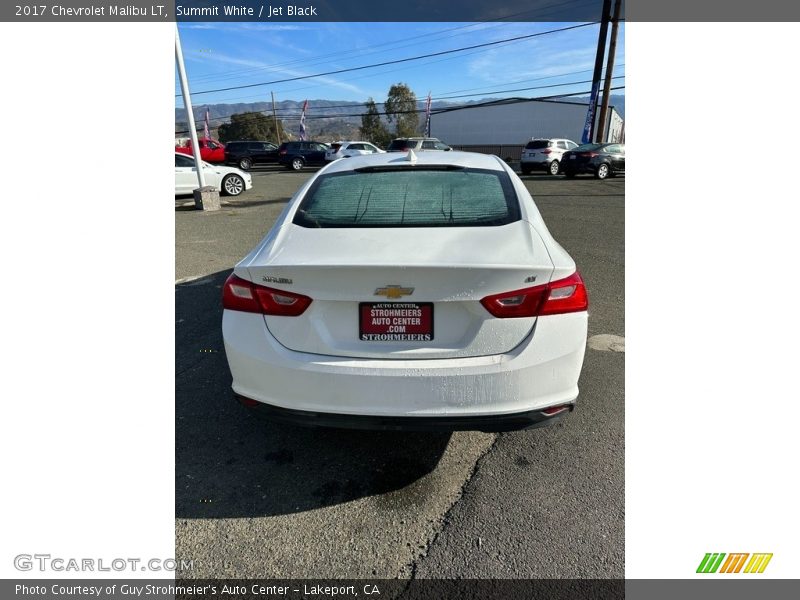 Summit White / Jet Black 2017 Chevrolet Malibu LT