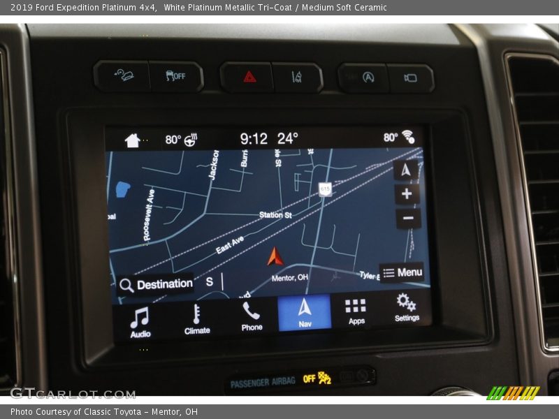 White Platinum Metallic Tri-Coat / Medium Soft Ceramic 2019 Ford Expedition Platinum 4x4