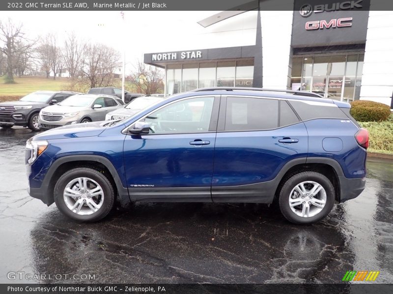 Marine Metallic / Jet Black 2022 GMC Terrain SLE AWD