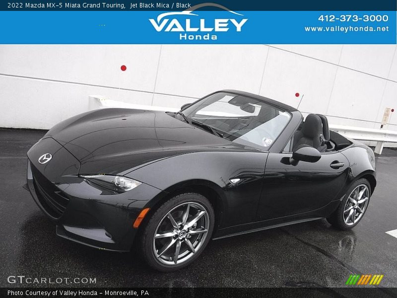 Jet Black Mica / Black 2022 Mazda MX-5 Miata Grand Touring