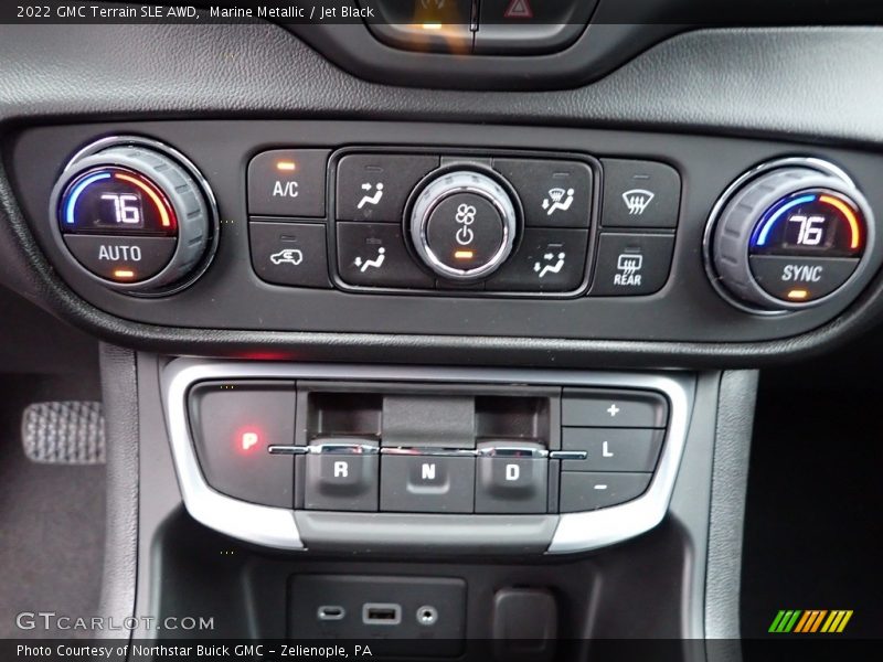 Controls of 2022 Terrain SLE AWD