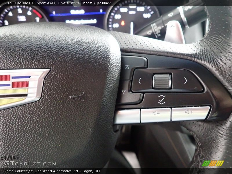 Crystal White Tricoat / Jet Black 2020 Cadillac CT5 Sport AWD