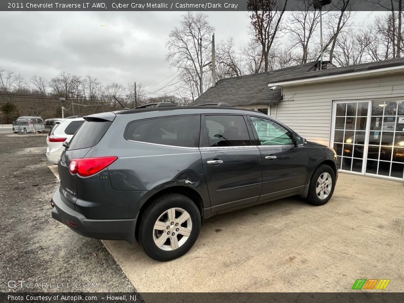 Cyber Gray Metallic / Cashmere/Dark Gray 2011 Chevrolet Traverse LT AWD