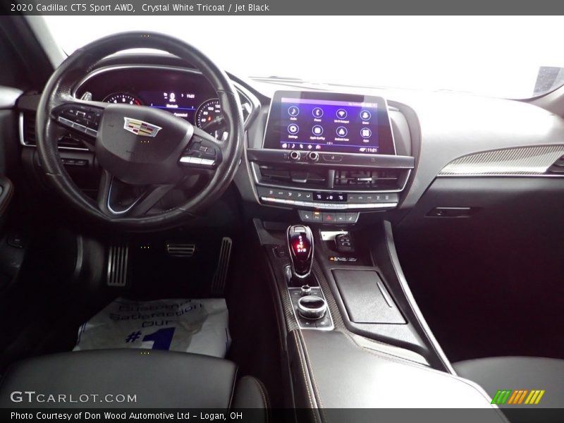 Crystal White Tricoat / Jet Black 2020 Cadillac CT5 Sport AWD