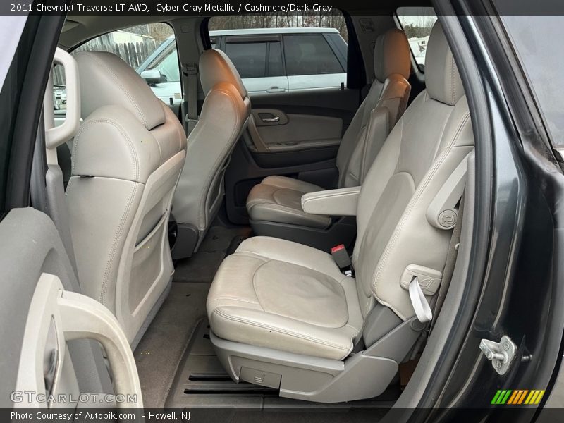 Cyber Gray Metallic / Cashmere/Dark Gray 2011 Chevrolet Traverse LT AWD