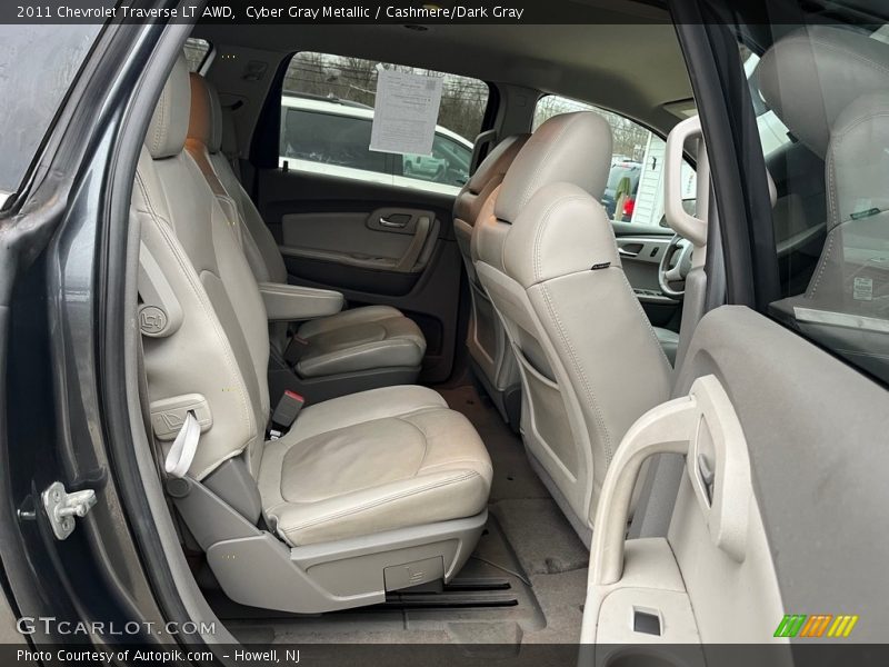 Cyber Gray Metallic / Cashmere/Dark Gray 2011 Chevrolet Traverse LT AWD