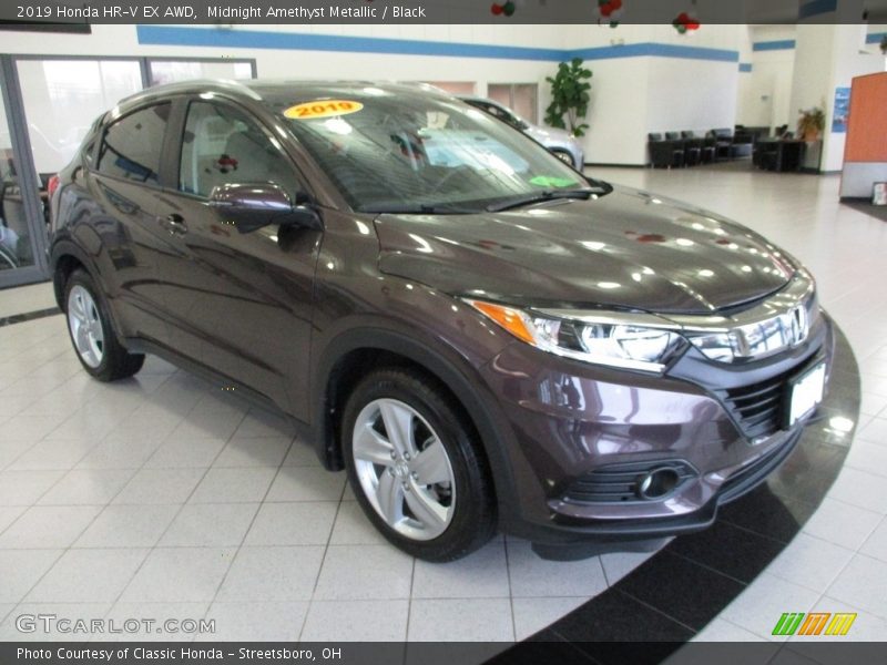 Midnight Amethyst Metallic / Black 2019 Honda HR-V EX AWD
