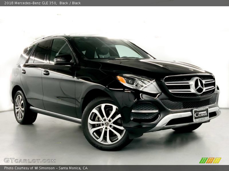 Black / Black 2018 Mercedes-Benz GLE 350