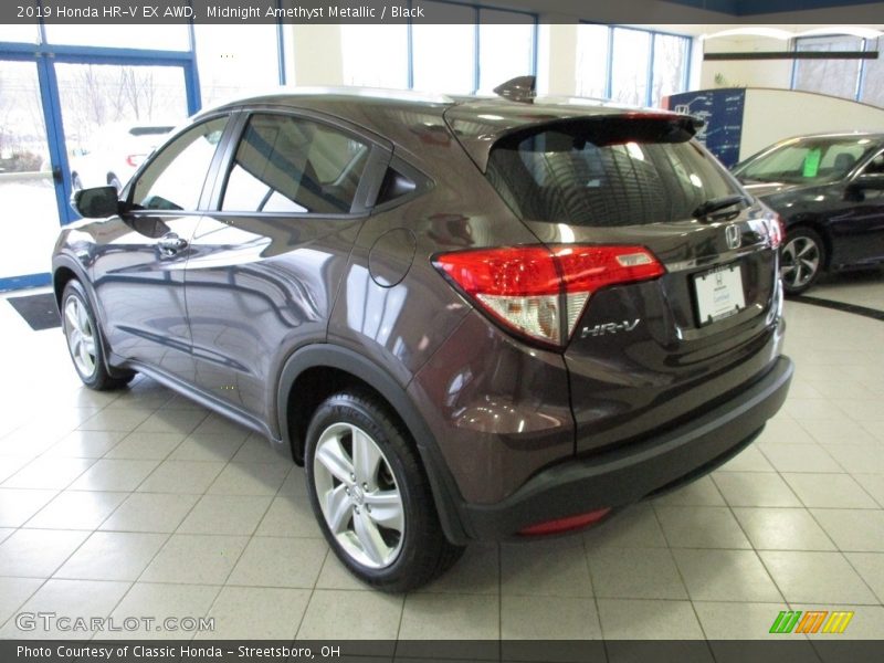 Midnight Amethyst Metallic / Black 2019 Honda HR-V EX AWD