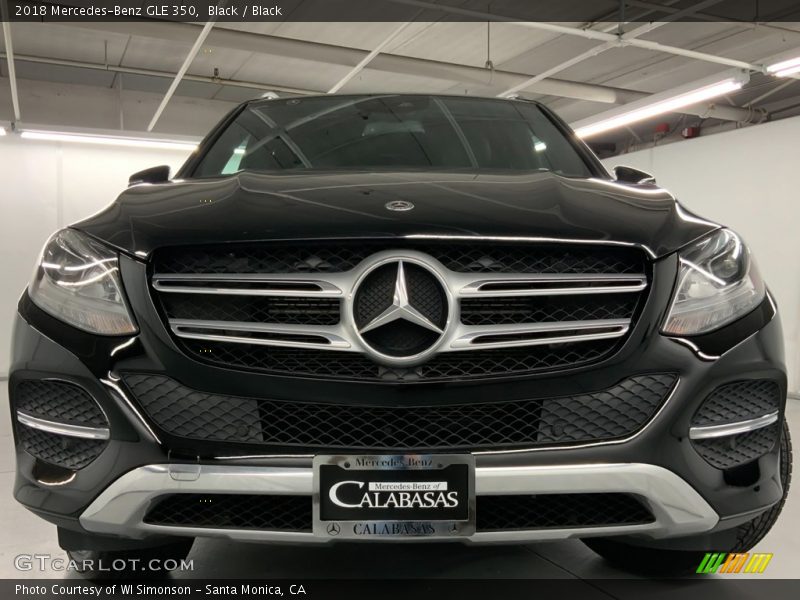 Black / Black 2018 Mercedes-Benz GLE 350