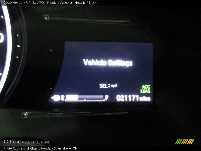 Midnight Amethyst Metallic / Black 2019 Honda HR-V EX AWD