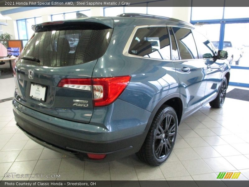 Steel Sapphire Metallic / Gray 2021 Honda Pilot Special Edition AWD