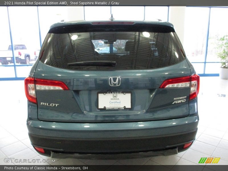 Steel Sapphire Metallic / Gray 2021 Honda Pilot Special Edition AWD