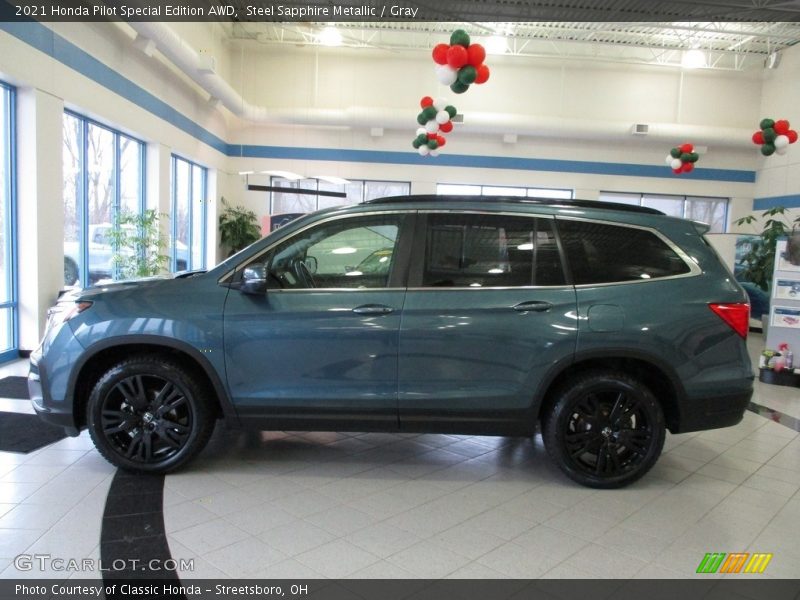Steel Sapphire Metallic / Gray 2021 Honda Pilot Special Edition AWD